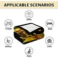 thumbnail image 6 of Sunflower Blanket - Soft, Plush & Warm - 40x30 Inches Small Blanket for Office, Chair - Black Cute Throw Blanket Gifts for Girls, 6 of 6