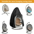 thumbnail image 3 of Number-one Egg Chair Cover Waterproof Swing Chair Cover with Zipper Patio Hanging Chair Cover 75 x 45 inches, 3 of 7