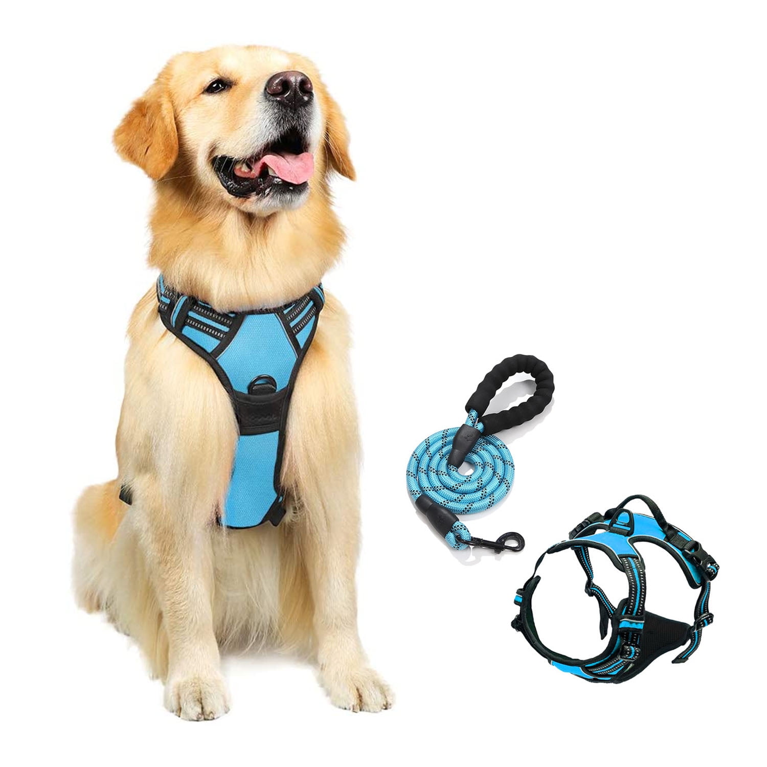 GoodTool Dog Harness, Night Reflective Pet Harness with 2m Dog Leash for Small to Medium Dogs