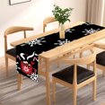thumbnail image 5 of Deals Qaailabf 2025 Christmas Snowflake Table Flag White Coffee Cup Printed Tablecloth Holiday Table Decoration Tablecloth Tea Flag, 5 of 5