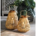 thumbnail image 2 of Home Decorative Slat Wood Candle Lantern - 14 inches, 2 of 3