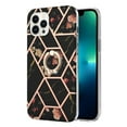 thumbnail image 3 of SaniMore for Apple iPhone 14 Pro Case 6.1-inch, Shockproof TPU Fashion Marble Pattern Cover for iPhone 14 Pro Women Men with Ring Kickstand Holder Clear Bumper Protection Cover,, 3 of 5