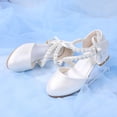 thumbnail image 6 of Girls Dress Shoes Mary Jane Flower Girl Low Heels Princess Shoes for Wedding Party, 6 of 8