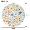 thumbnail image 6 of Pioneer Flower Floral Print Pattern Round Tablecloth 60"x60",Wrinkle Wipeable Table Cloth for Kitchen Dining Room Picnic Patio Party, 6 of 6