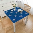 thumbnail image 2 of nygtbtfer Blue Red Tablecloth, Fitted Table Cover with Elastic for Tables, Star Country Table Cloth Outdoor Indoor Dinning Party Tablecloths, 2 of 7