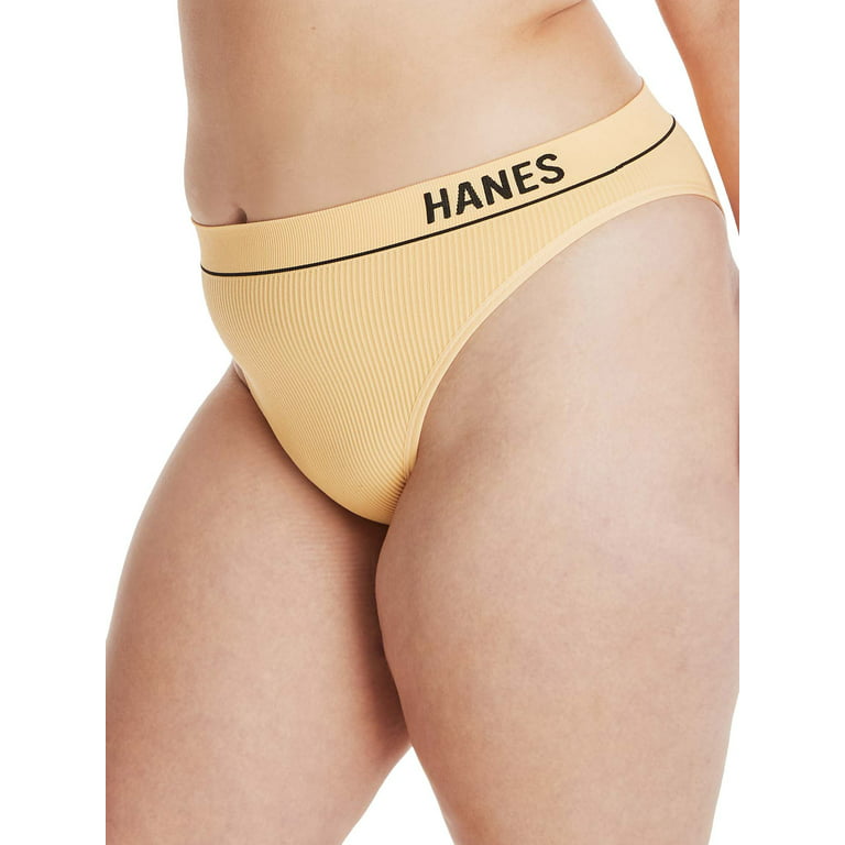 Hanes Classics Womens Seamless Retro Rib Cheeky , 3 Pack 