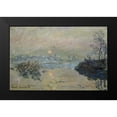 thumbnail image 2 of Monet, Claude 14x11 Black Modern Framed Museum Art Print Titled - Setting Sun - Soleil couchant, 2 of 5