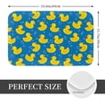 thumbnail image 2 of Rateoe Rubber Duck Pattern Flannel Door Mat Indoor Outdoor Entrance, Waterproof All-Weather Doormat,Fade Resistant, Low Profile Entryway Mat 16x24in, 2 of 7
