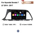 thumbnail image 3 of NaviFly 7862S 9" para Hyundai Sonata 7 LF 2014 - 2017 Android 12 Sistema inteligente para automóvil Todo en uno 8 + 256G 1280 * 720 Carplay DSP 4G, 3 of 5