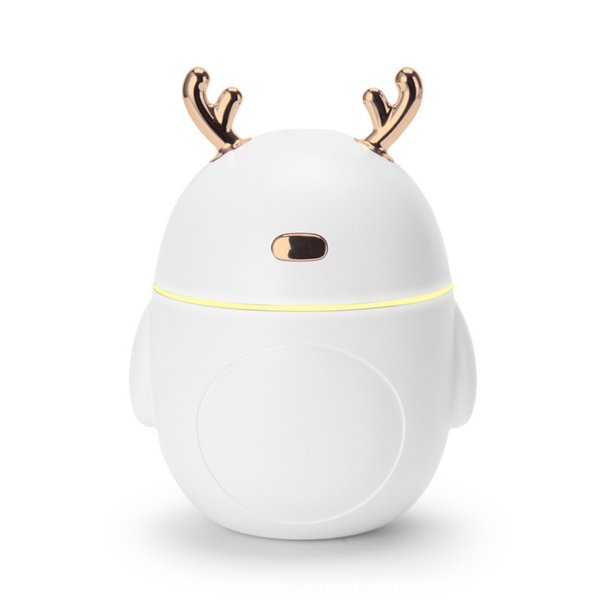 Humidificador de ciervo creativo, Mini purificador de aire USB, atomización, generador de niebla para el hogar y el coche, lámpara de noche, purificador de aire de oficina, ambientador de aire para el hogar Hugtrwg Para estrenar