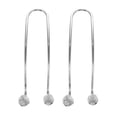 thumbnail image 1 of 2Pack Vehicle Storage Hanger Car Back Seat Hook Silver 12x3cm Double Hook for Car Owners Multifunctional Use, 1 of 8