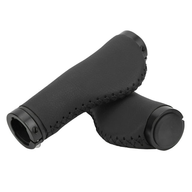 Empuñaduras de manillar de bicicleta planas negras, cubierta de manga de mango suave, piezas de ciclismo para bicicleta de montaña