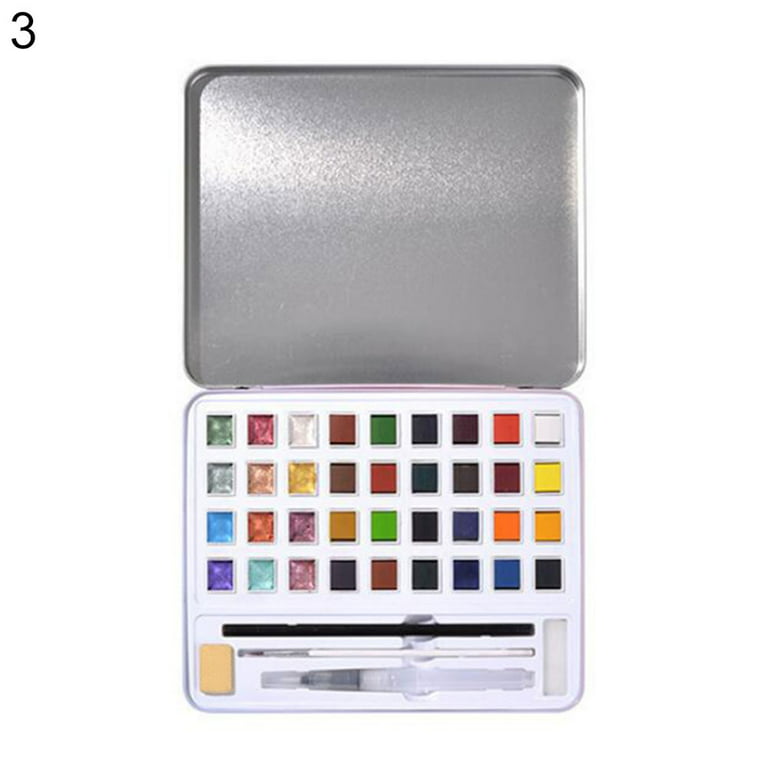  BeauFairy Watercolor Paint Set, 48 Colors Solid Pigment,  Portable Iron Box, Vivid Colors, Easy to Blend, Light Weight, Perfect  Travel Watercolor Set for Artists, Amateur Hobbyists and Painting Lovers :  Arts