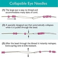 thumbnail image 5 of The Beadsmith Basic Elements Collapsible Eye Needles – 5 Inch Long – Flexible Twisted Wire – Large Eye, Easy to Thread – 4 Heavy Needles, 5 of 5