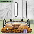 thumbnail image 6 of Uorisanigo Aztec Golf Cart Seat Cover with 4 Pockets Sunflower Highland Cow Golf Cart Seat Towel Blanket Fits for EZGO, Club Car, Yamaha Front Seat Protector, Easy to Install & Clean, 6 of 7