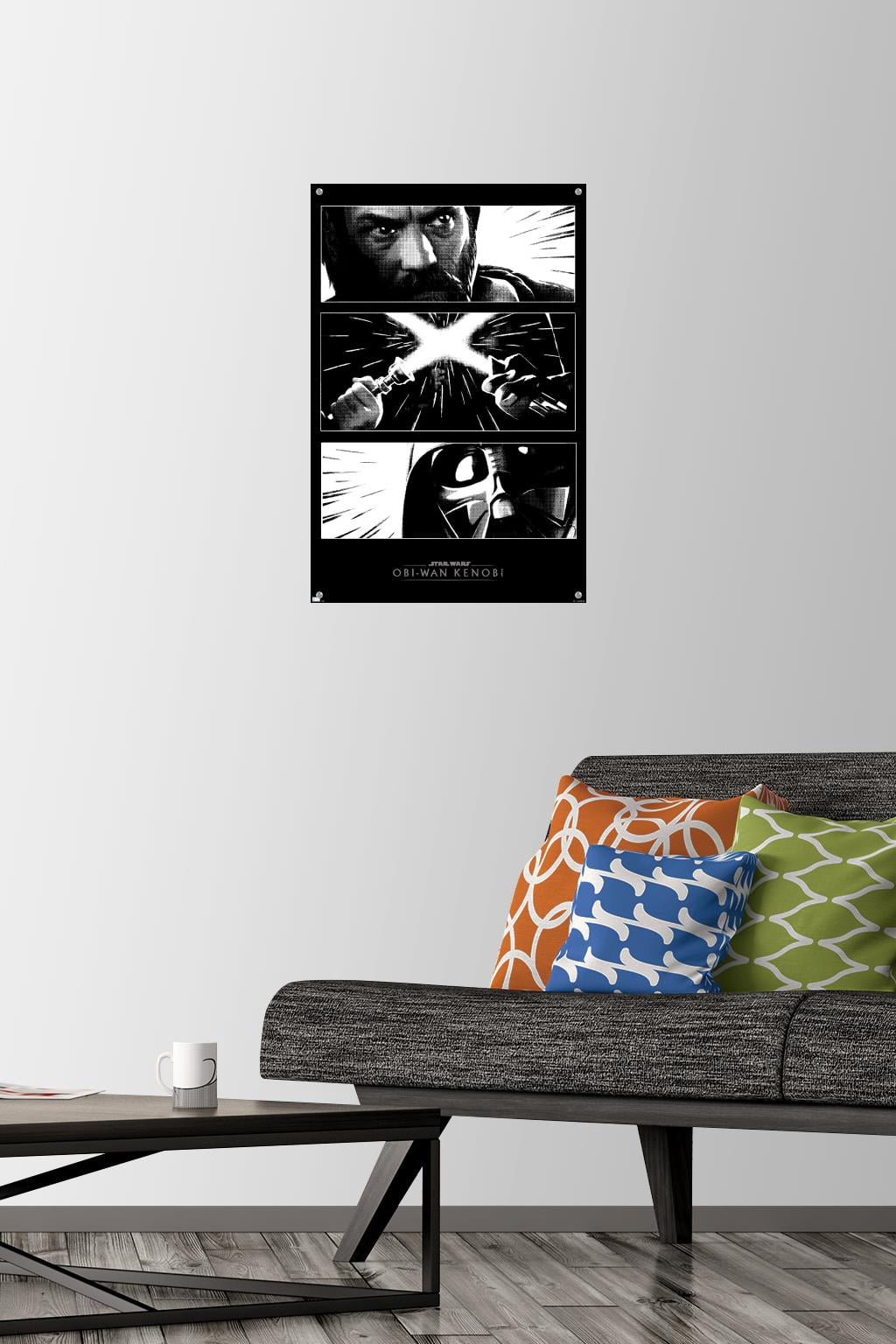 Star Wars: Obi-Wan Kenobi - Panels Wall Poster with Push Pins, 14.725" x 22.375"