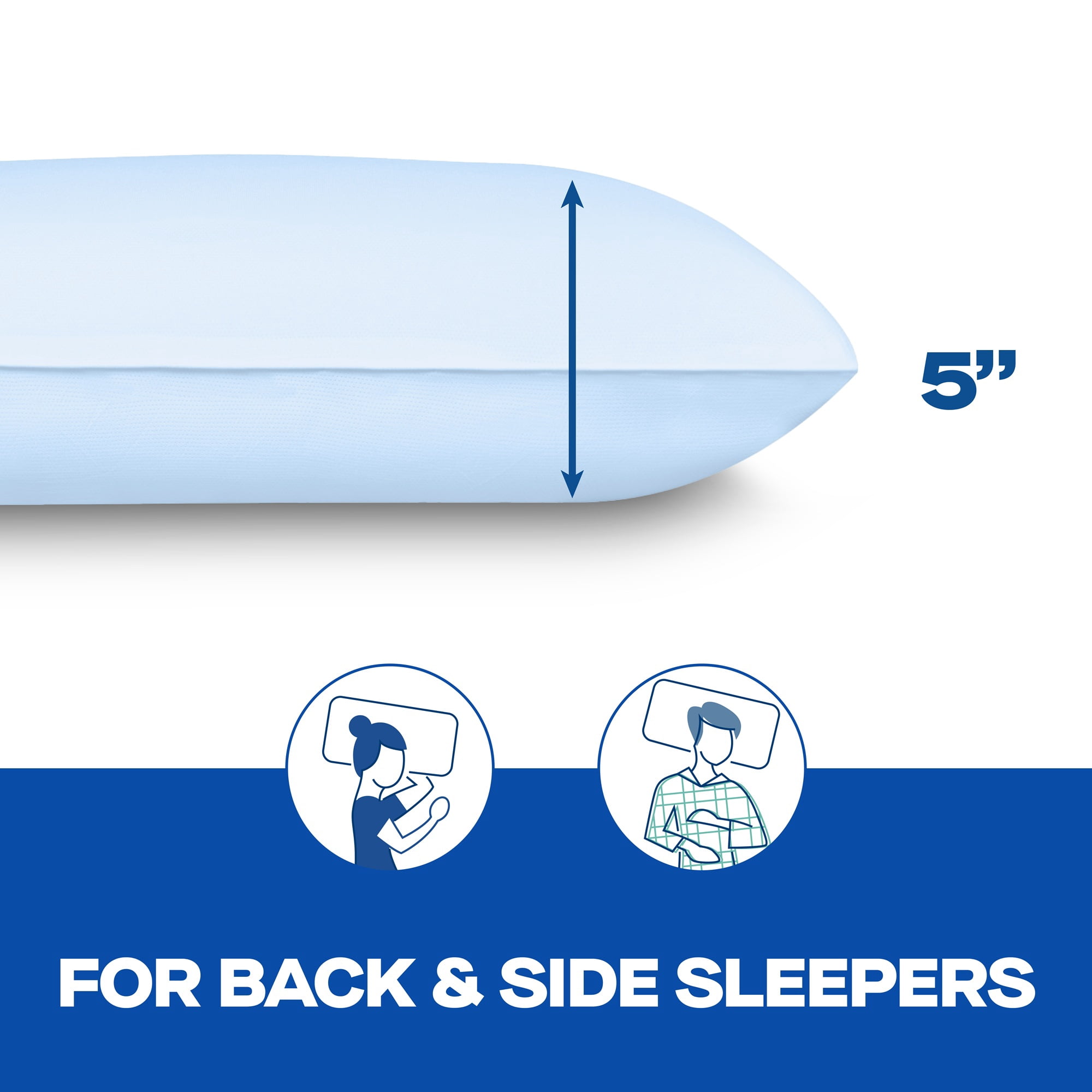 Sealy Essentials Cool-Touch Molded Memory Foam Pillow, Standard, Adult