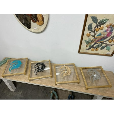 

Square Acrylic Service Tray with Wood Frame Decorative Tray Handmade 4 Containers with Cover (Multiple Cover Designs)