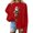 Red1, variant on FDGIU Funny Christmas Hoodie for Women - Lightweight Pullover with Pockets, Holiday Graphic Sweatshirts