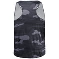 thumbnail image 4 of Raenseen Men's Muscle Tank Top Shirts Workout Sleeveless Camouflage Quick Dry Swim Vest Athletic Gym Charcoal Grey S, 4 of 9