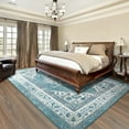 thumbnail image 4 of YJ.GWL Area Rugs Vintage Rug for Living Room Bedroom Indoor Mat Carpet Home Decor,6'x9',Blue, 4 of 7
