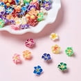 thumbnail image 4 of PEACNNG 200pcs 15x8mm Polymer Clay Loose Beads Random Mixed Colors 5pcs Floral Petal Beads Side Drilled Hole for Jewelry Making, 4 of 5