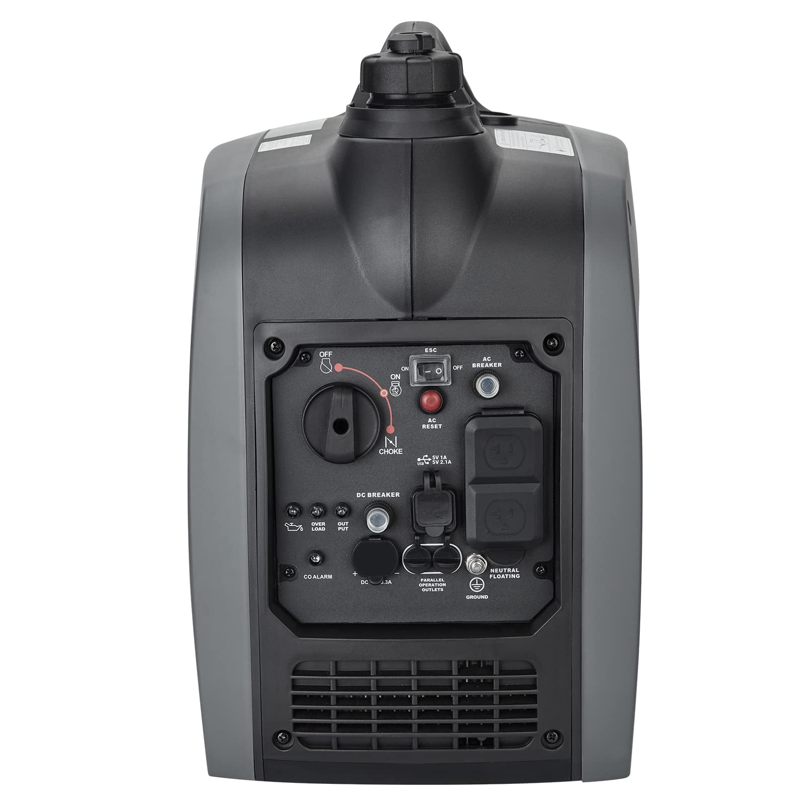 Garvee 2500 Watt Portable Power Generator Ultra Quiet Gas Engine with CO-Monitoring for Outdoor Camping and Home Use, Inverter Generator