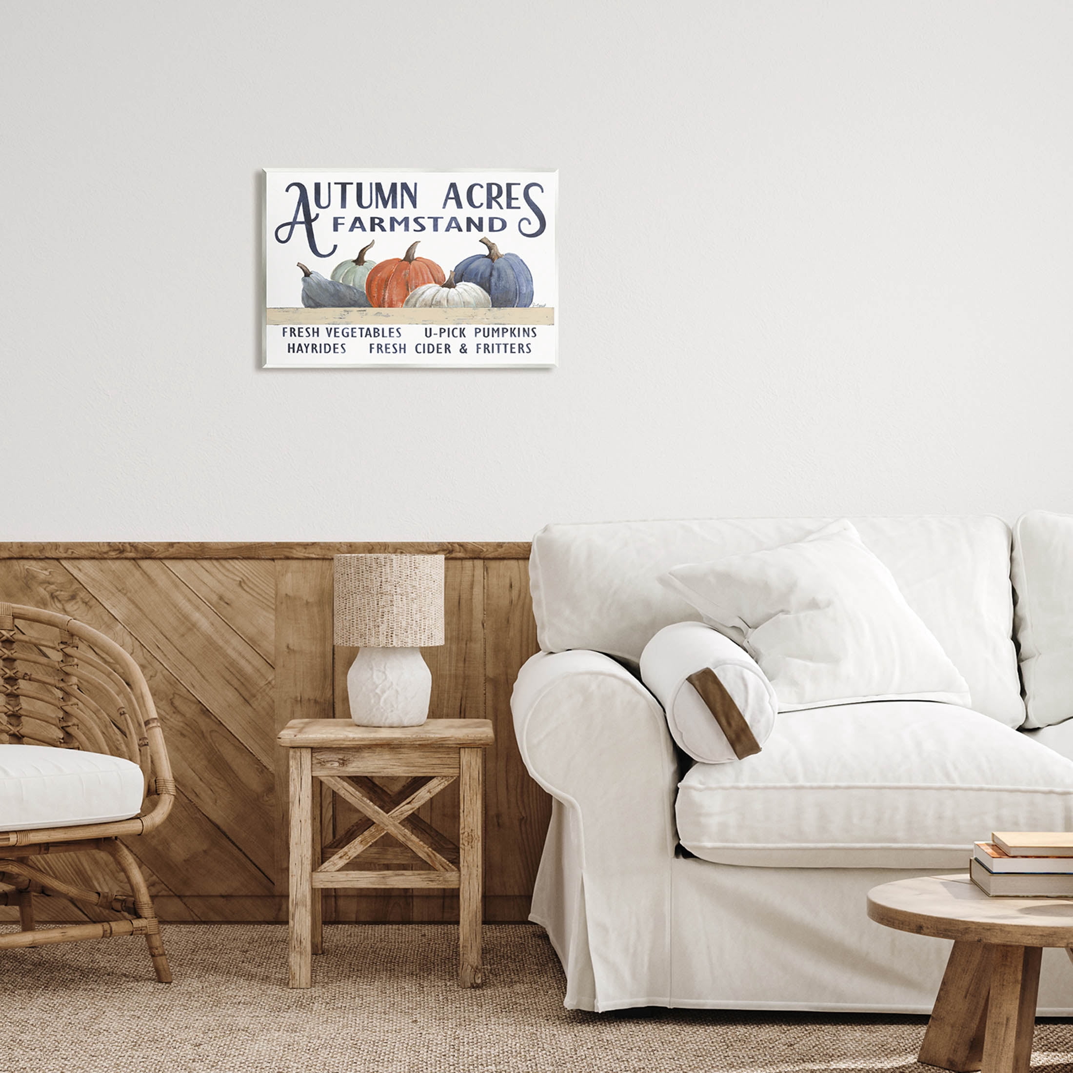 Autumn Acres Farmstand Fall Signage Holiday Graphic Art Unframed Art Print Wall Art