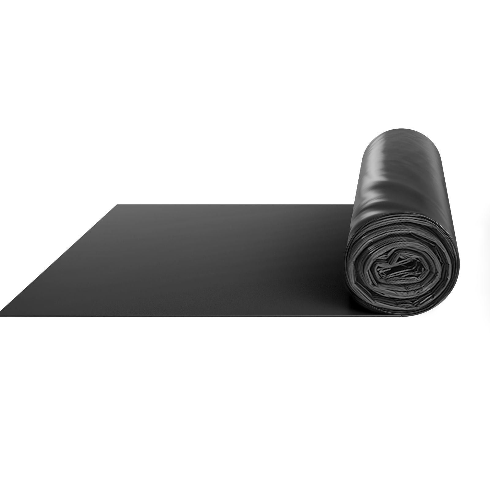 Plastic Sheeting 3x50ft, 4mil Heavy-Duty Polyethylene, Weed Barrier Black Film, Weather Resistant, Moisture and Seepage Control for Garden Construction