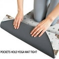thumbnail image 3 of Ballet Princess Pattern Hot Yoga Mat Towel Non Slip for Hot Yoga - Quick-Drying Yoga Mat Cover with 4 Corner Pockets with Travel Bag - Hot Yoga Towel Non Slip Grip Moisture Wicking Sweat 70"x26", 3 of 6