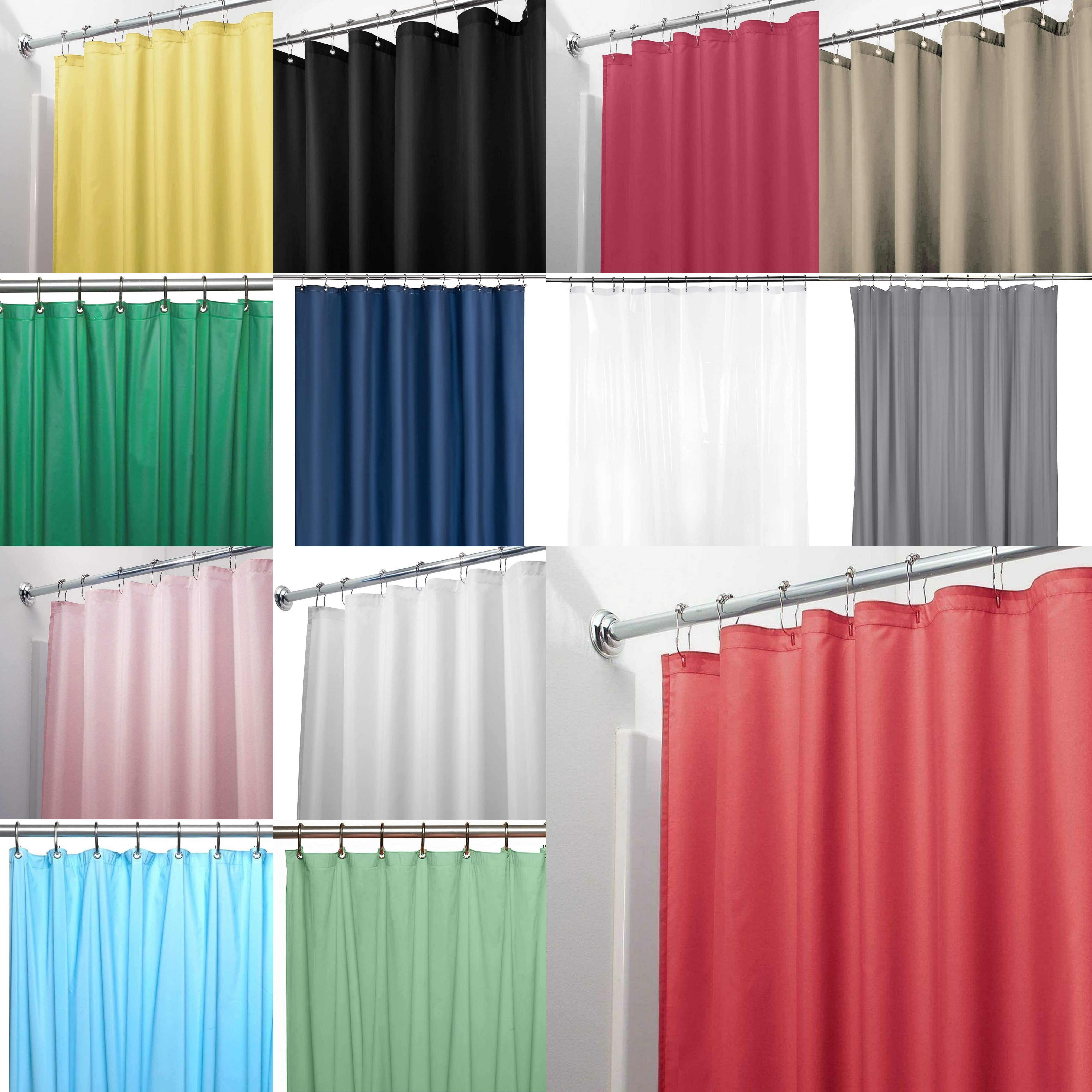 Shower Curtain Liners, 70 x 72 Inches with 12 Metal Grommet Holes, Waterproof Heavy Duty Plastic Liners: Jade-10