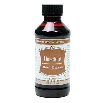 - Hazelnut Bakery Emulsion Flavor 4 oz Lorann Oils