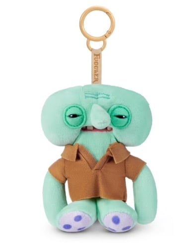 Fuggler SpongeBob 5-Inch Plush Keyring Set of 5 (Spongebob, Patrick, Squidward, Gary, Plankton) by ZURU - Funny Ugly Monster Stuffed Animal with Human-Like Teeth, Collectible Bag Charm