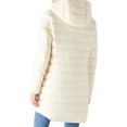 thumbnail image 4 of Giolshon Women's Reversible Puffer Jacket Long Hooded Quilted Padded Bubble Coat Winter Warm Lightweight Outerwear, 4 of 4
