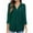 Green, variant on IROINNID Womens Long Sleeve V-Neck Shirts Three Quarter 3/4 Sleeve T Shirt Autumn Printing Blouse Tops Sweatshirt,Green