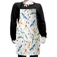 thumbnail image 1 of Dragonfly Kids Apron, Moth Butterfly Like Bugs in Watercolor Print Modern Minimalist Design Art Print, Boys Girls Apron Bib with Adjustable Ties for Cooking Baking Painting, Multicolor, by Ambesonne, 1 of 2