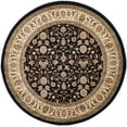 thumbnail image 5 of SAFAVIEH Lyndhurst Sarah Traditional Floral Area Rug, Black/Ivory, 5'3" x 5'3" Round, 5 of 10