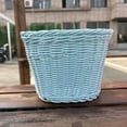 thumbnail image 2 of Washranp Woven Plastic Bike Baskets,Large Capacity Front Bicycle Basket Handlebar Storage Container with 2 Adjustable Leather Straps, 2 of 4