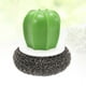 thumbnail image 2 of Creativo Cactus en forma de cocina removedor de manchas plato tazón limpieza bolas cepillos con mango negro, 2 of 5