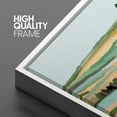 thumbnail image 4 of PixonSign Framed Canvas Print Wall Art Pastel Countryside Valley Landscape Nature Wilderness Illustrations Modern Art Decorative Minimal Rustic for Living Room, Bedroom, Office - 24"x36" White, 4 of 5