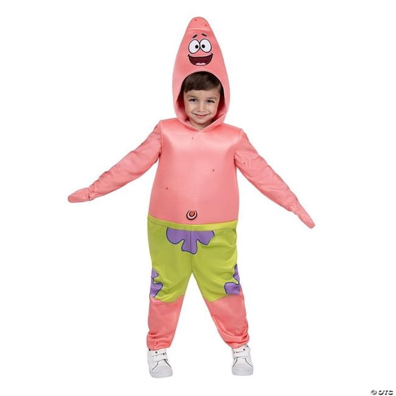 SpongeBob Boys' Patrick Halloween Deluxe Costume Jumpsuit - Pink One Size