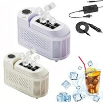 Portable Ice Maker Machine Countertop, 8 Cubes in 10 Mins, Mini Ice Maker for Home/Camping/Car with DC 12V Adapter