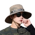 thumbnail image 2 of Sun Hat for Men/Women, Windproof Wide Brim Bucket Hat Foldable Fisherman Hat for Fishing Hiking Garden Safari Beach, 2 of 8