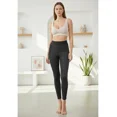 thumbnail image 3 of Pantalón ajustado tiro alto y decoración a la cadera Negro grande, 3 of 3