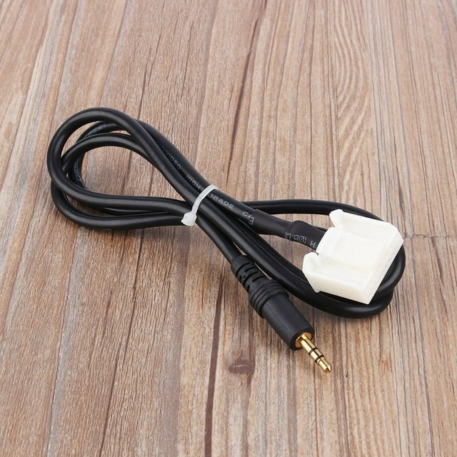 Câble de Borne Audio Blanc aux Radios, 3,5 Mm Câble de Borne Audio aux Radios Câble de Borne Audio aux Lecteurs Câble de Borne Audio Blanc Robuste et Résistant