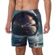 thumbnail image 1 of Balery Astronaut Helmet Reflections Bañador para hombre, shorts de playa de secado rápido con entrepierna y forro de compresión-Small, 1 of 6