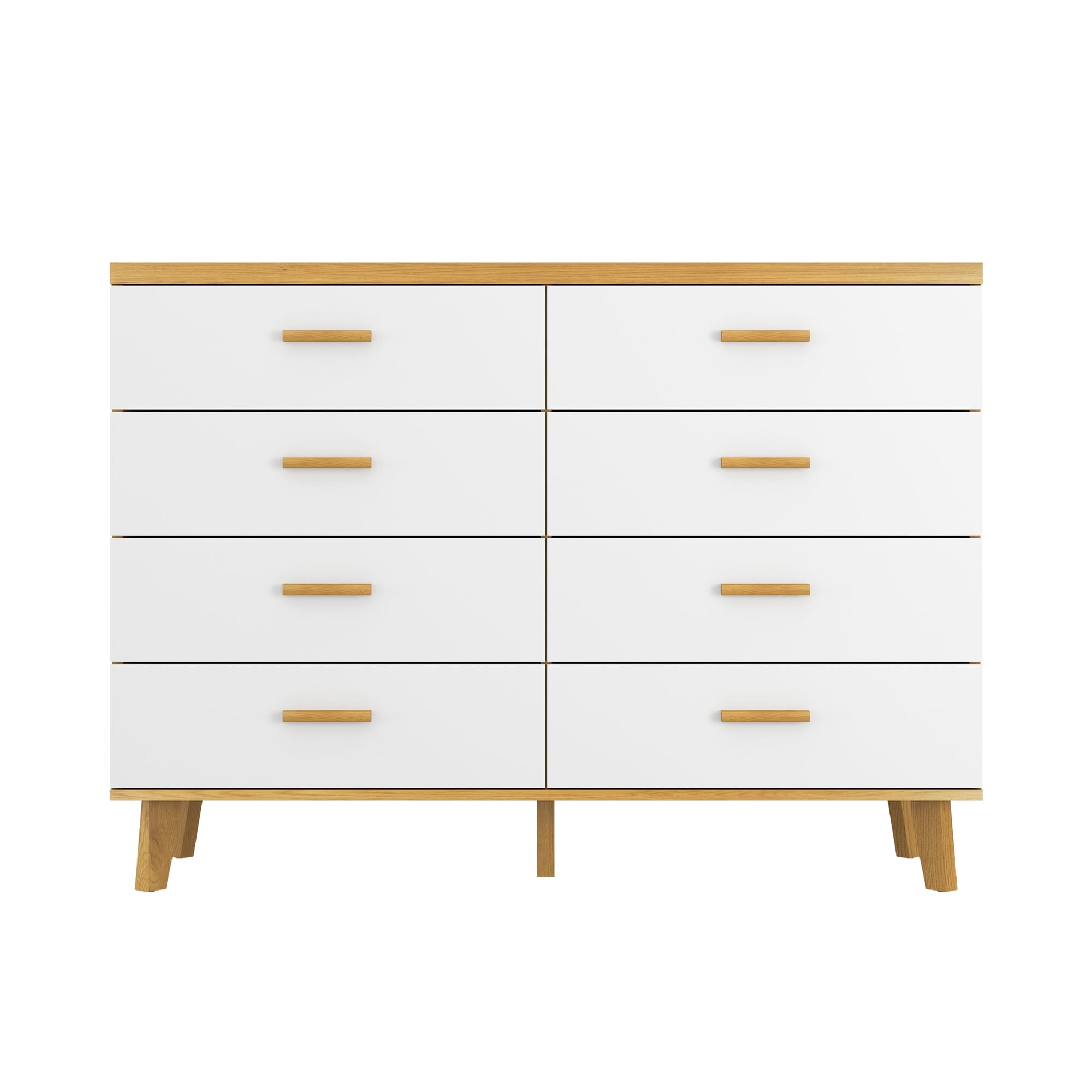 Kadyn Modern White 8-Drawer Dresser for Bedroom,Ample Storage Wide Chest of Drawers for Living Room Kadyn Modern White 8-Drawer Dresser for Bedroom,Ample Storage Wide Chest of Drawers for Living Room