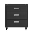 thumbnail image 5 of Manhattan Comfort Fortress 3-Piece Wood Garage Cabinet Set 6.0 in Charcoal, 5 of 11