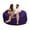 Purple Suede, variant on Ultimate Sack 6000 (6 ft.): Giant Family Bean Bag Chair