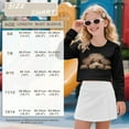 thumbnail image 3 of Xoenoiee Poodle Dog Print Crop Top for Teen Girls Cropped Long Sleeve Pullover Workout Sweatshirt Y2K Girls Coats Clothes, 5-6 Years, 3 of 7